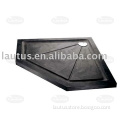 Black artish shower tray stone